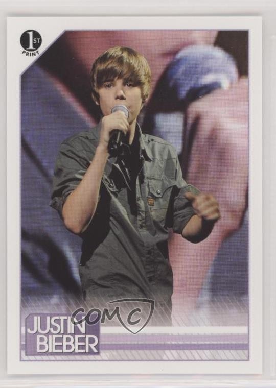 2010 Panini Justin Bieber prima stampa Justin Bieber #74 6ns