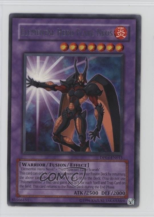Elemental HERO Flare Neos Unlimited YuGiOh Jaden Yuki 2 Duelist Pack #DP03-EN013