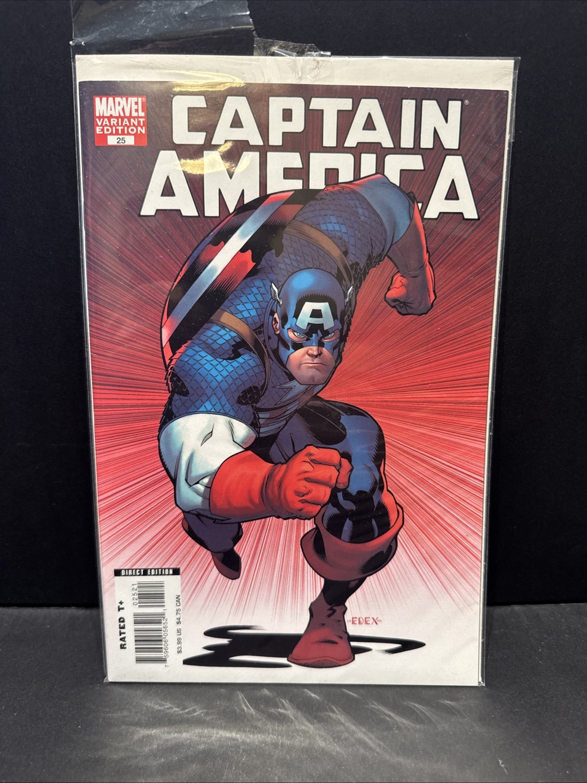 Captain America #25 Variant Edition-Ed Copertina Mcguinness 2007-03-07 Mensile...