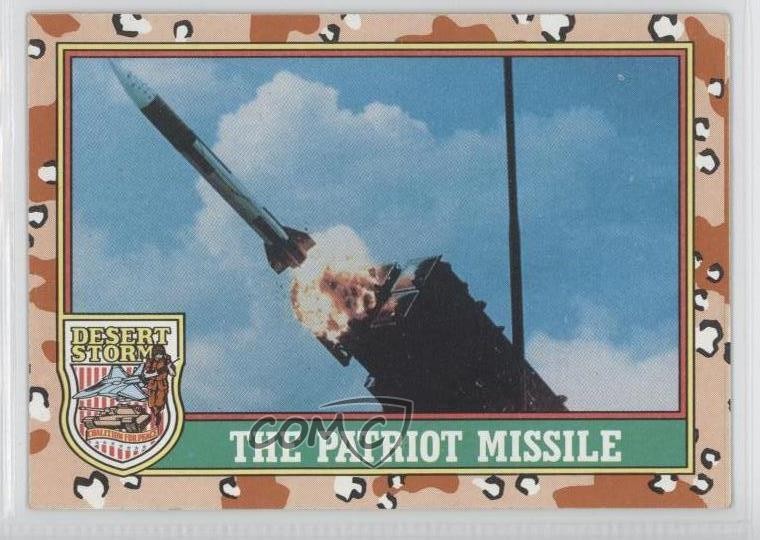 1991 Topps Desert Storm The Patriot Missile (Yellow Desert Storm) #48 1v3
