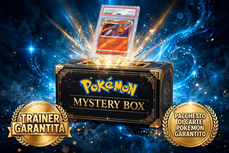 Mistery box paccbetto carantito art rare garantito e si può trovare un charizard psa 10