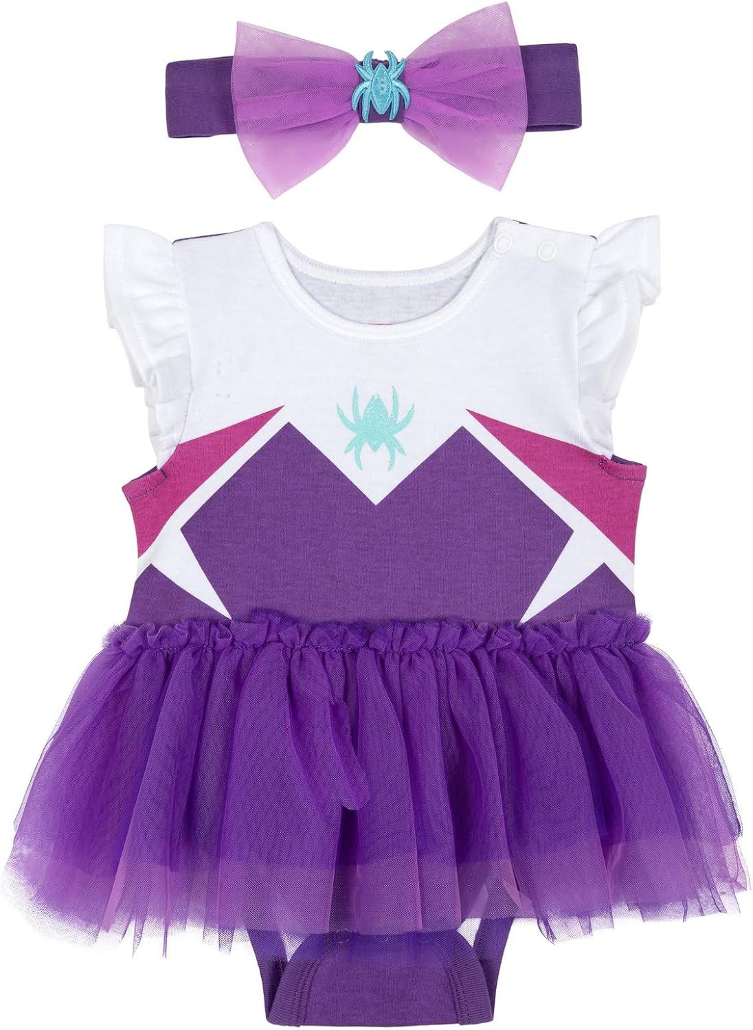 Set vestito e fascia body cosplay bambina Spidey & His Amazing Friends Ne