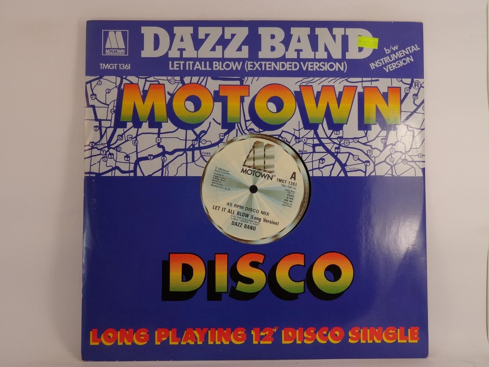 DAZZ BAND LET IT ALL BLOW (6) 3 Track 12" Single plus Picture Sleeve MOTOWN