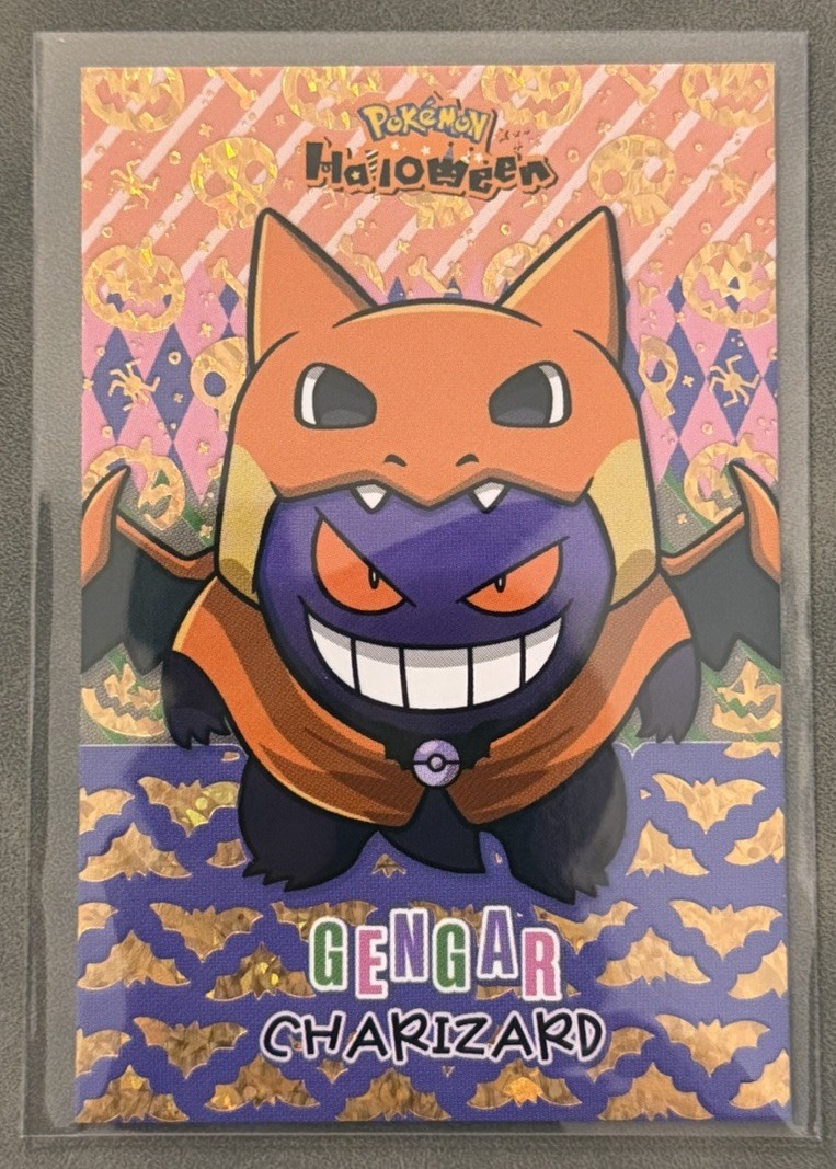 Poncho Gengar Charizard - Viola Holo Box Hit - Database Carte Halloween - Pokemon