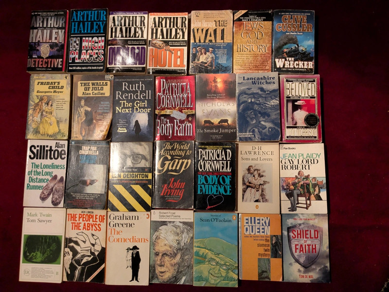 lot de 28 livres poche en anglais