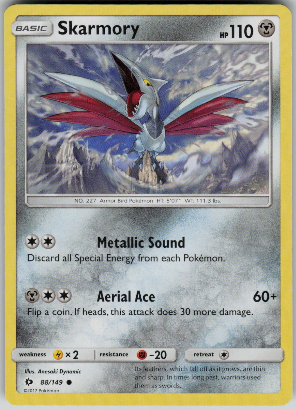 Skarmory 88/149 Set Base SM Comune Anesaki Dynamic