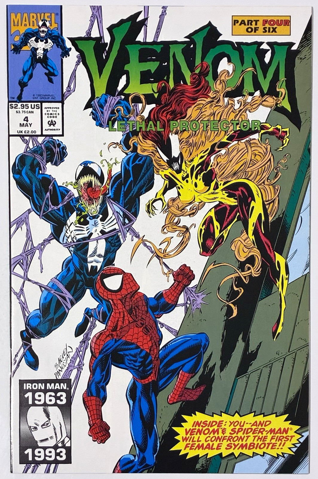 Acquista 2 ricevi 2 gratis! (CHECK PROMO) Venom Lethal Protector #4 1993 Primo Urlo quasi nuovo+