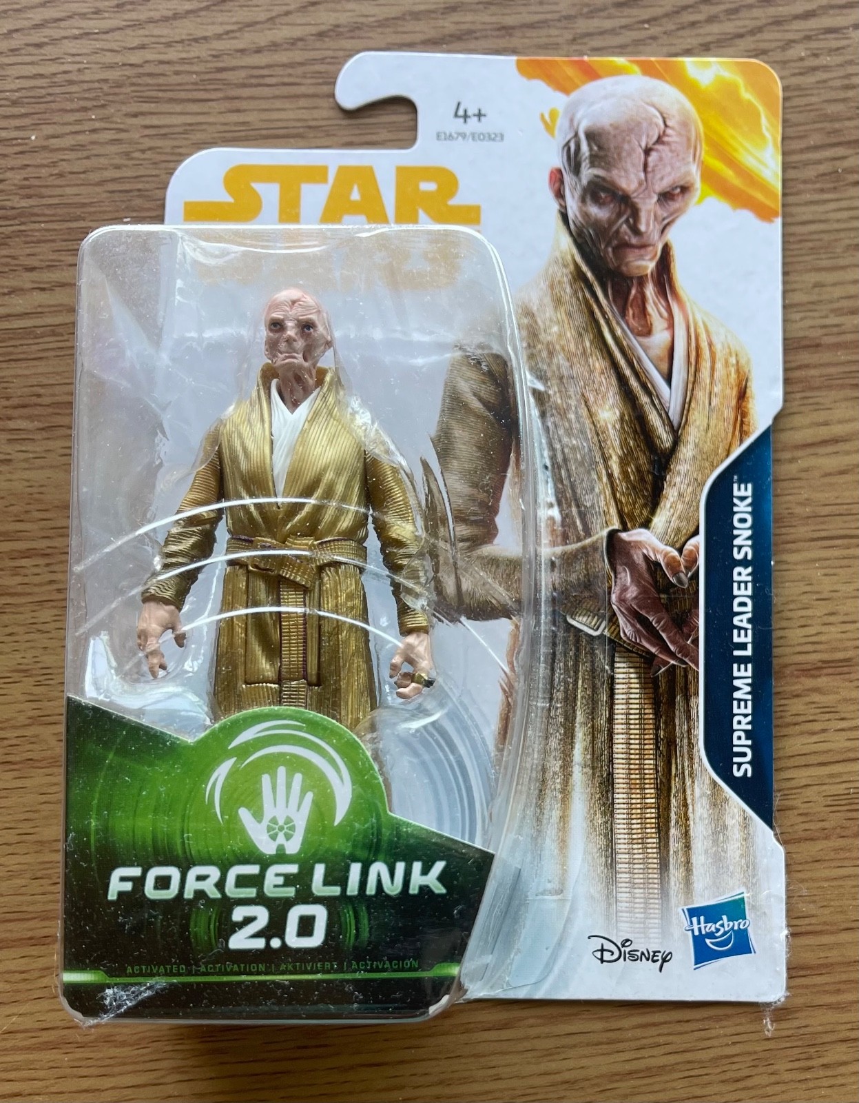 Star Wars Supreme Leader Snoke Force Link 10 cm 3,75" action figure mantello oro
