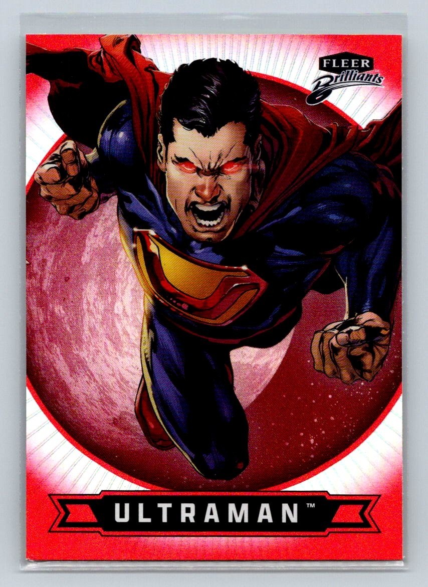 2025 Fleer Brilliants Superman Red Foilboard #56 Ultraman DC Comics