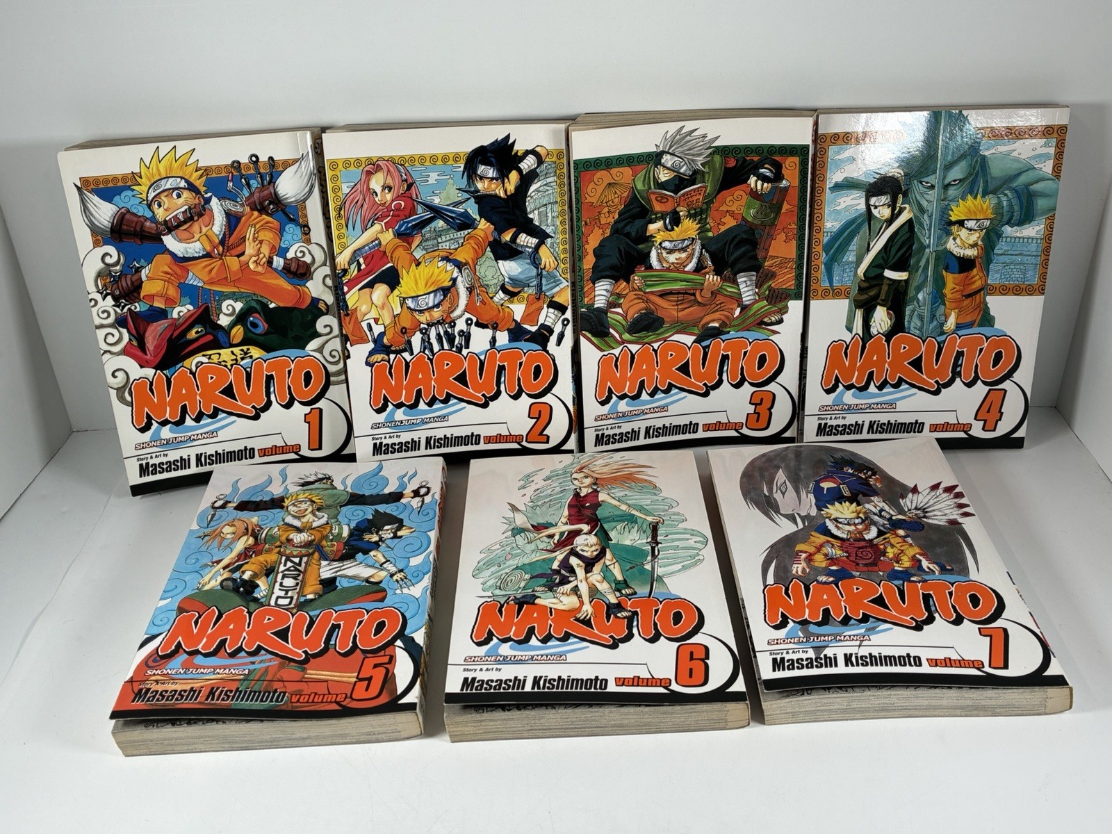 Naruto Shonen Jump Manga Volume 1-7 Libri 