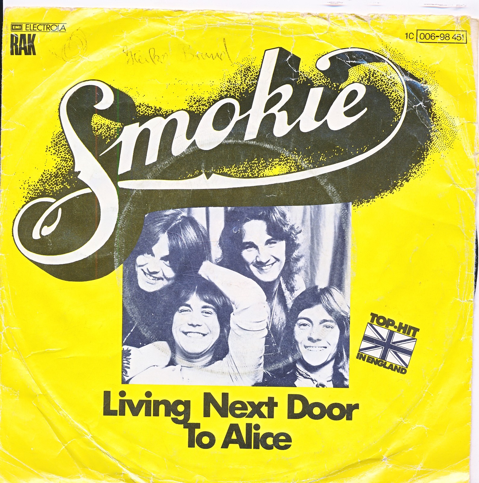 Living Next Door To Alice - Smokie - Single 7" Vinyl 214/20