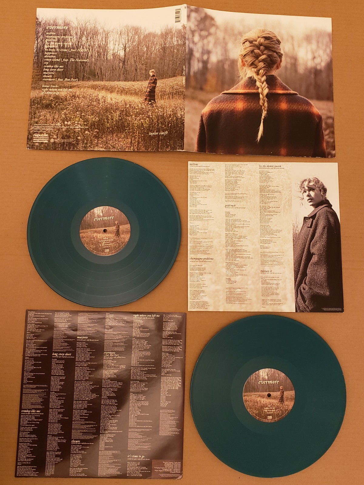 Taylor Swift -Evermore- *Willow Edition* 2020 2xLP Opaque Vinyl Unplayed? VG+/EX