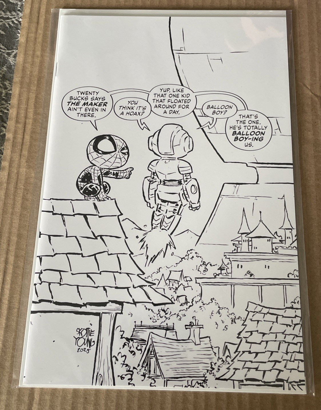 Ultimate Endgame #1 Skottie Young B&W Virgin Variant 1:100 Marvel