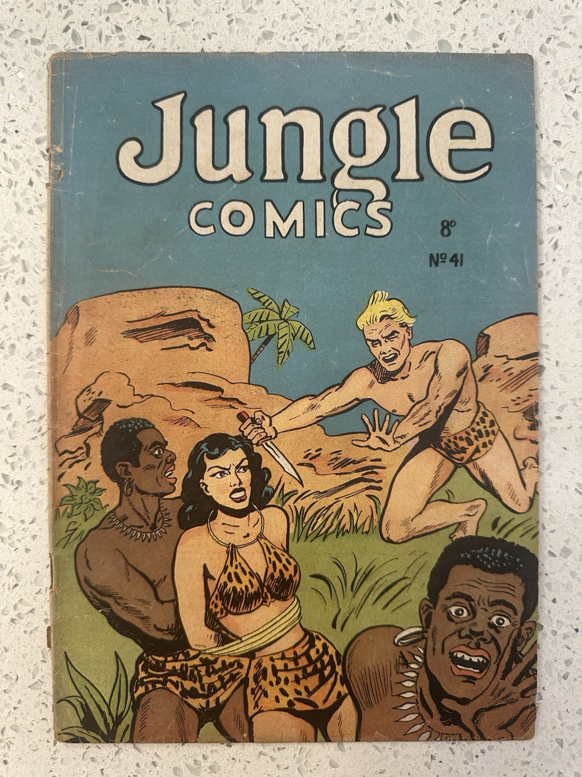 Vintage Jungle Comics #41 Fiction House 1943 Maggio Edizione Rara