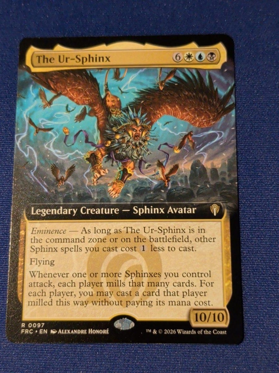 The Ur-Sphinx (Extended Art) Reality Fracture Commander #97 quasi nuovo MTG