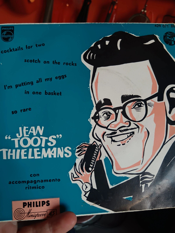 Vinile vintage 45 giri EP Jean "Toots" Thielemans (Philips Minigroove 45) - Ottimo stato
