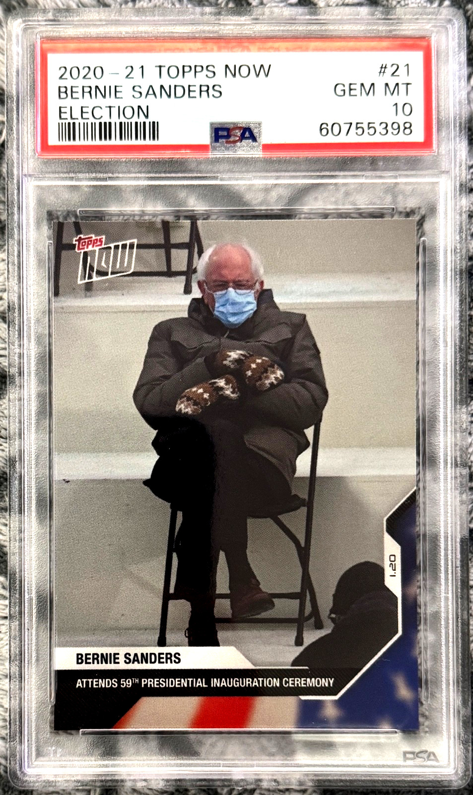 QTY BERNIE SANDERS 2020 Topps Now Election #21 Mittens RC Rookie Card PSA 10