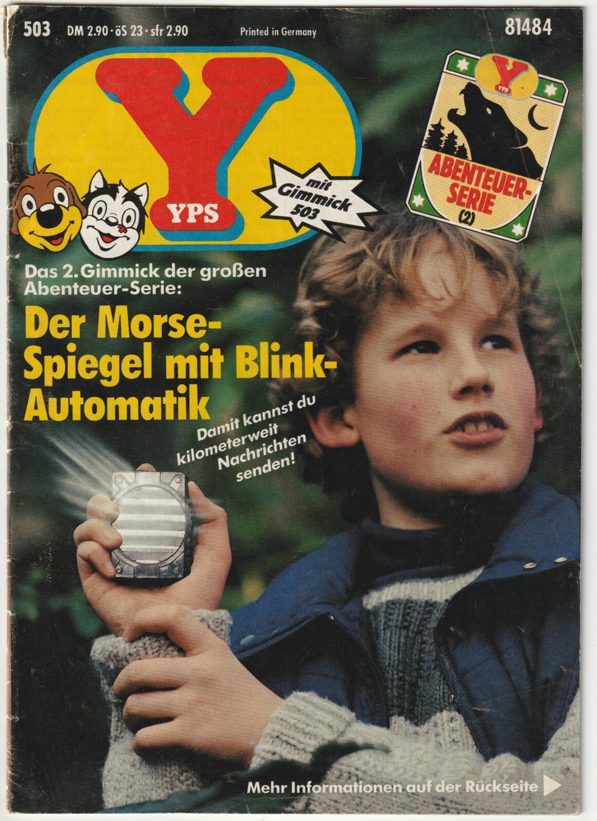 ✪ YPS #503 senza espediente, Gruner + anno 1985 COMICHEFT Z2
