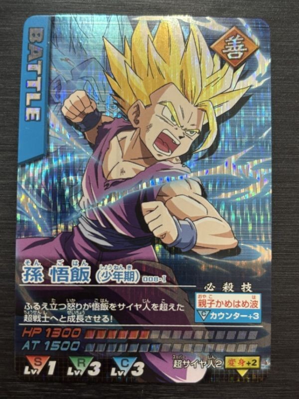 008-1 Son Gohan (Young Age) Dragon Ball Data Carddass Condition Rank A-