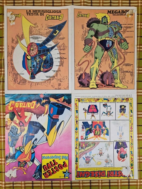 Poster Datan 3 Noi Supereroi vintage anni 80