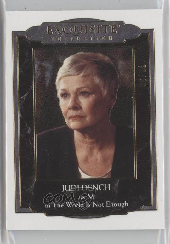 2025 James Bond diamante nero collezione squisita oro 68/99 Judi Dench M 02aj