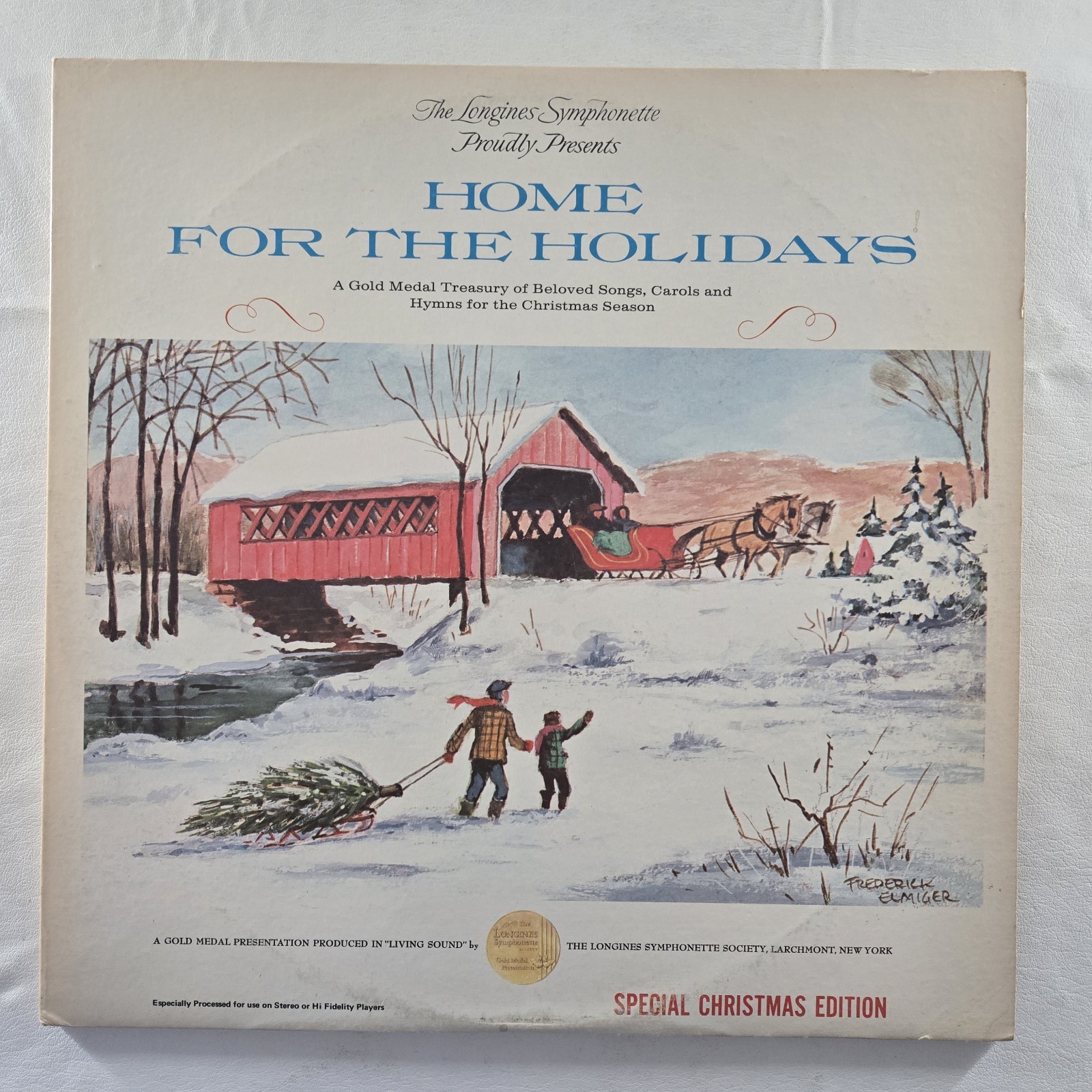 Longines Symphonette Home For The Holidays 2LP Record 1972 US Holiday VG Tested