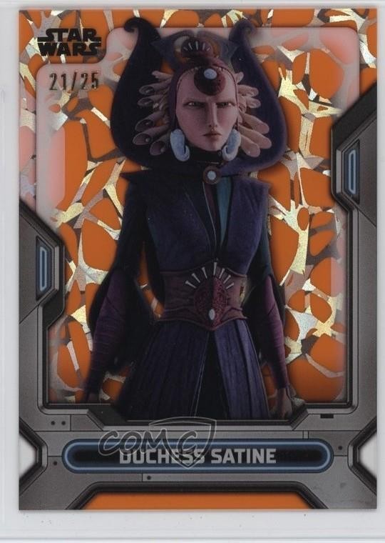2023 Star Wars High Tek Pattern 1 Diffrattore Arancione /25 Duchessa Satine #27 1u5y