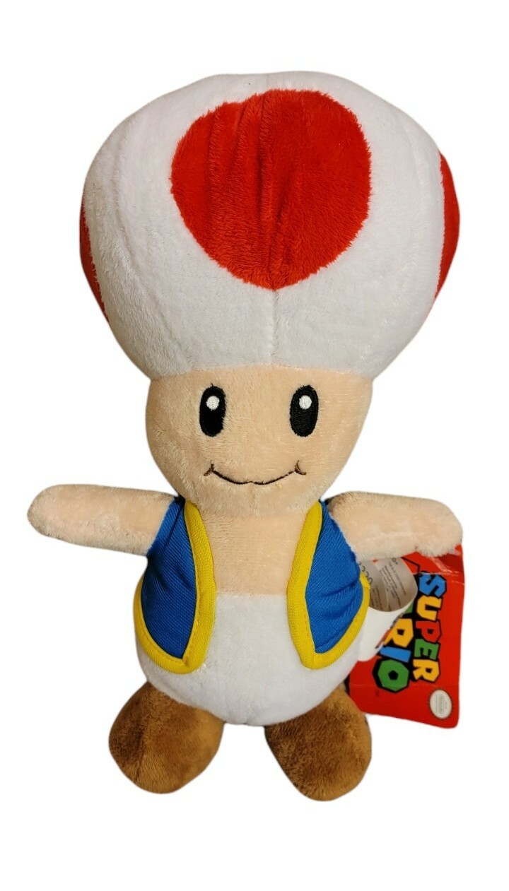 Super Mario Toad Plush 11" Stuffed Animal Toy Doll Kids Officially Licensed New