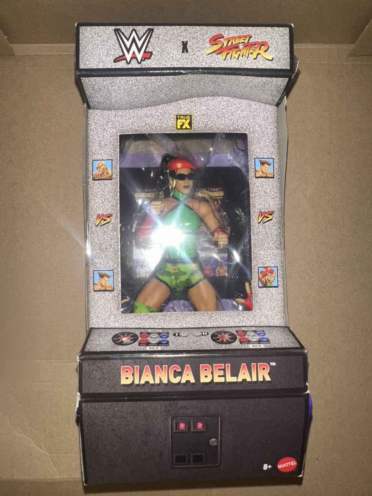 WWE Elite X Streetfighter Figur Bianca Belair als Cammy Mattel NEU/OVP/DHL