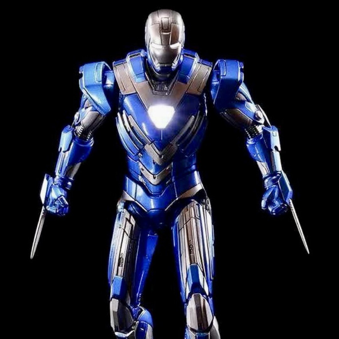 Comicave Studios Iron Man Mark 30 acciaio blu