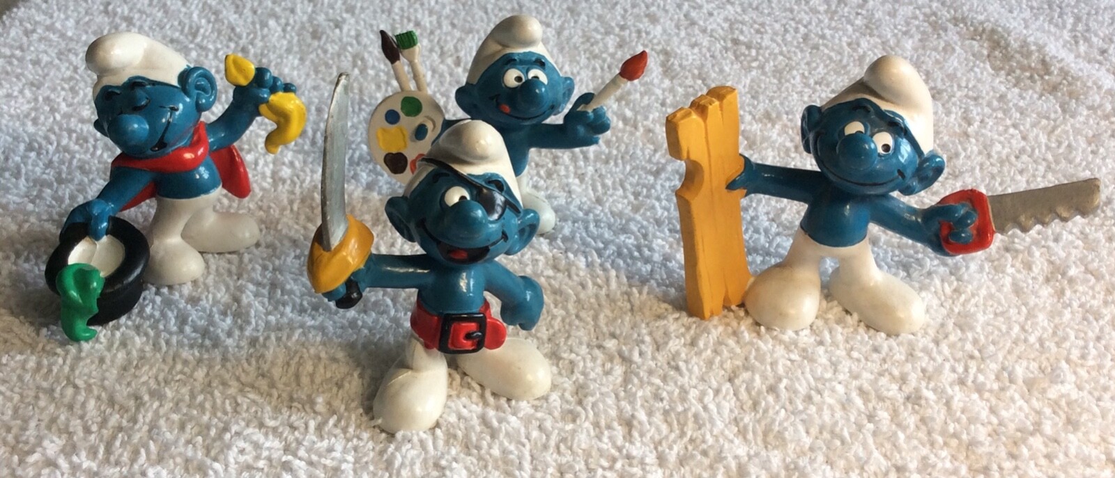 Vintage Smurfs Peyo / Schlelch / Bully 1970s / 1980s Figures