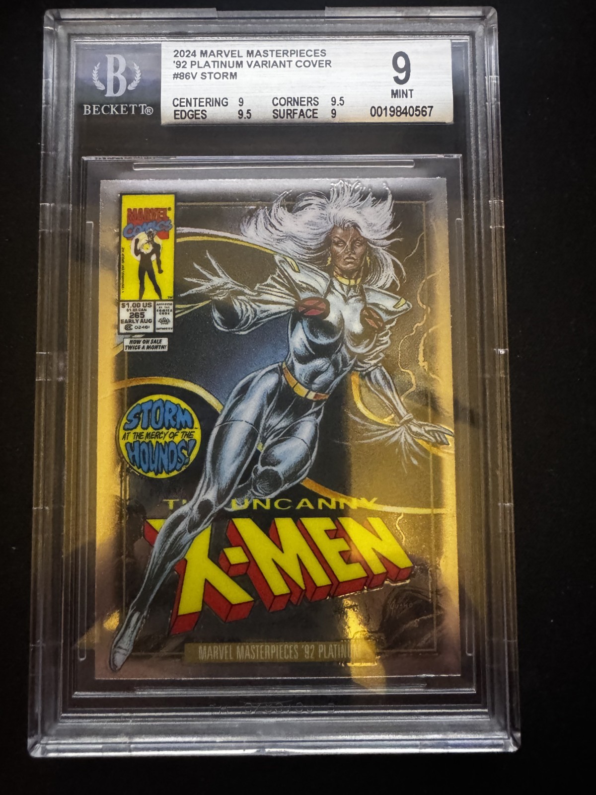 2024 Marvel Masterpieces 92' Platino - PMG Blu - Deathlok - 28 - BGS 9