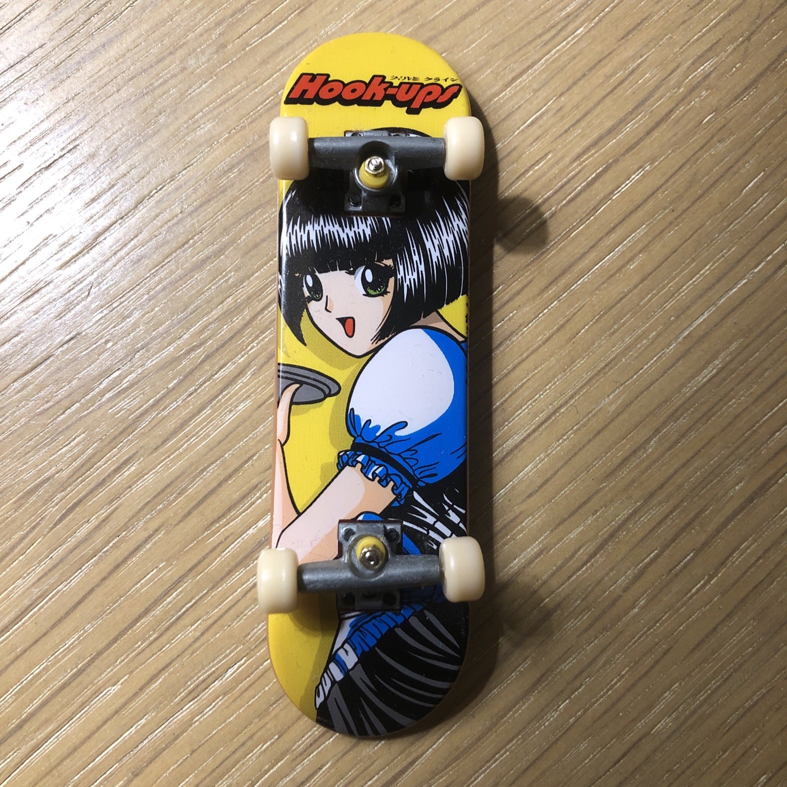 Tech Deck Hook-ups Mini Skateboard 96mm Anime Ragazza Finger Board Vintage