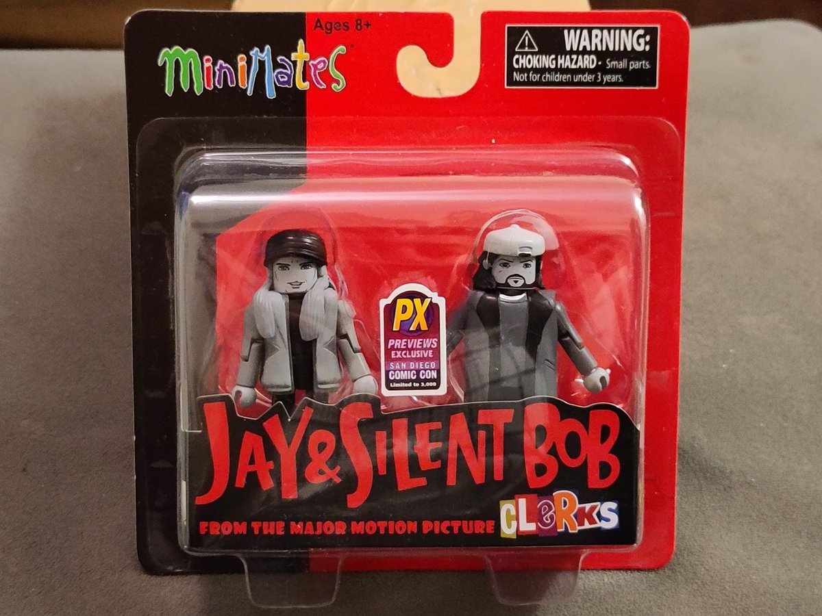 Minimates Jay And Silent Bob Clerks 2 Pack - PX Anteprime Limited - Raro - Nuovo