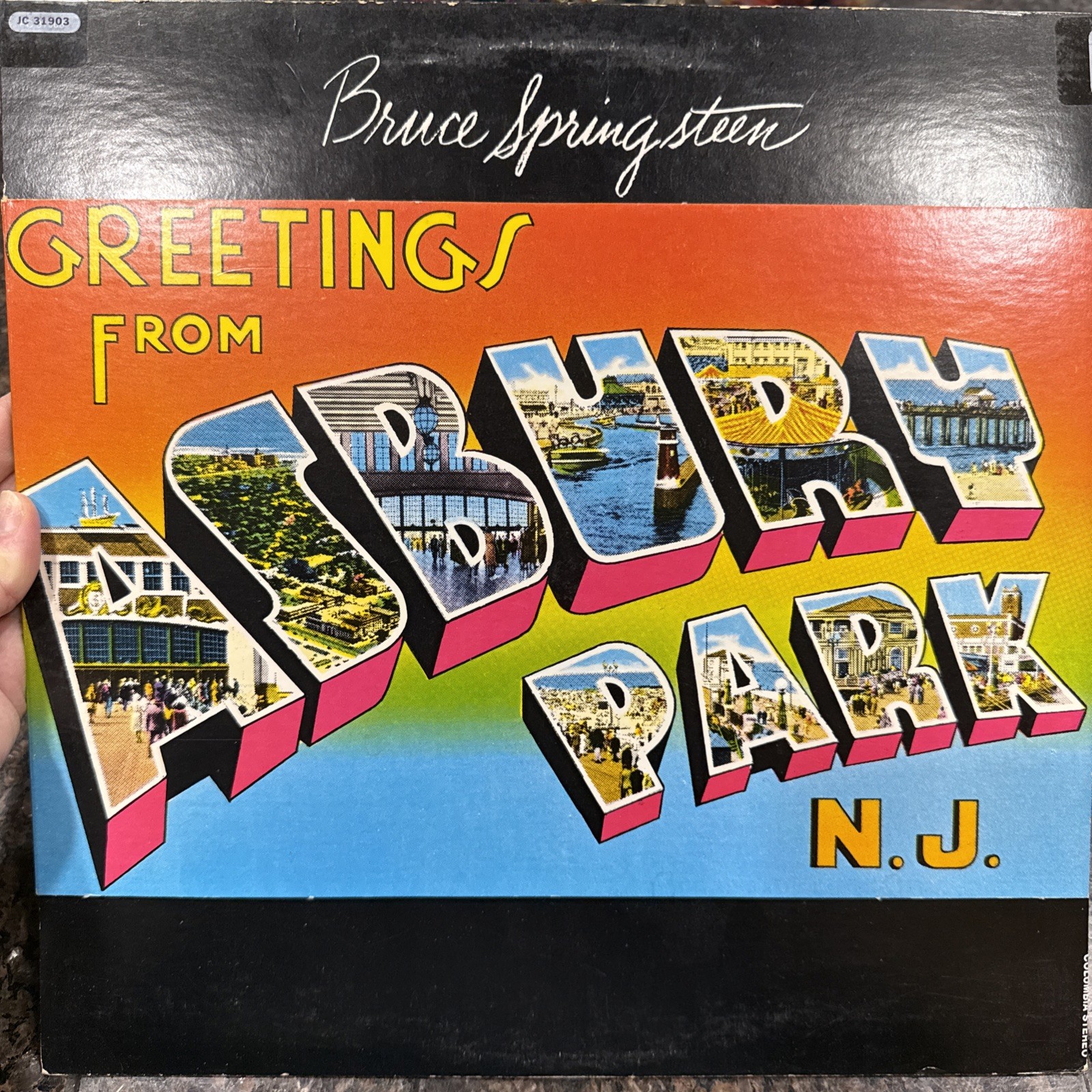 Bruce Springsteen Greetings From Asbury Park, N.J. 1973 Vinyl LP PC 31903 EX