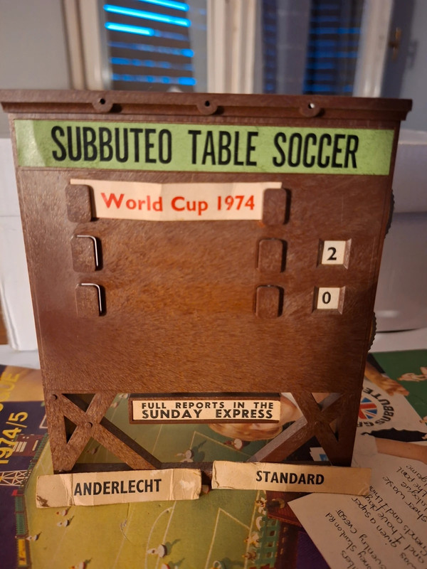 Subbuteo Vintage 1974 Segnapunti World Cup 74