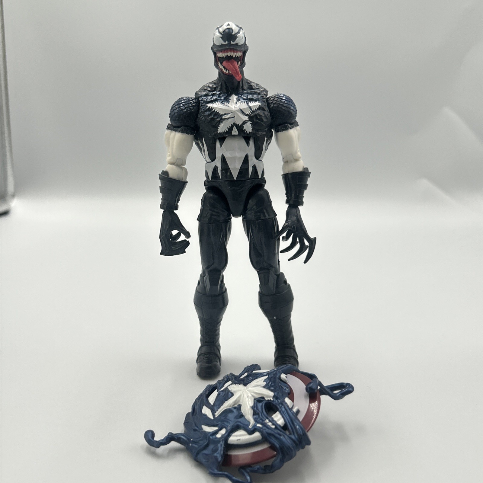 Marvel Legends Venomized Capitan America 6" personaggio completo Venompool Wave