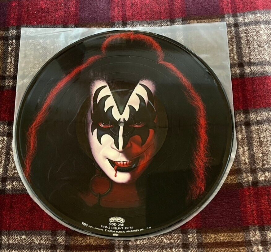 Disk only KISS Gene Simmons Victor VIPD-2 Picture LP Japan