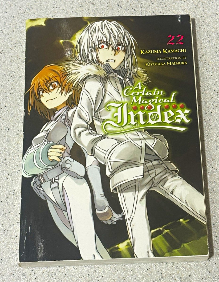 A Certain Magical Index Light Novel Vol 22 Yen Press copertina morbida inglese Kamachi