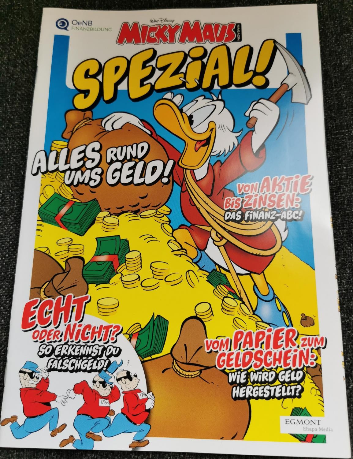Topolino Speciale Banca Nazionale Austriaca Tutto intorno ai soldi NUOVO Ehapa