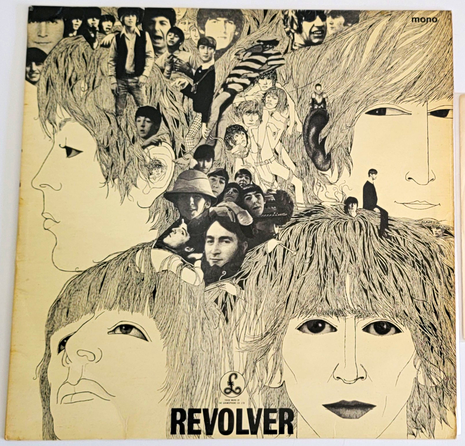 The Beatles Revolver UK Mono 1st Press 1966 Parlophone PMC 7009 Garrod Cover VG