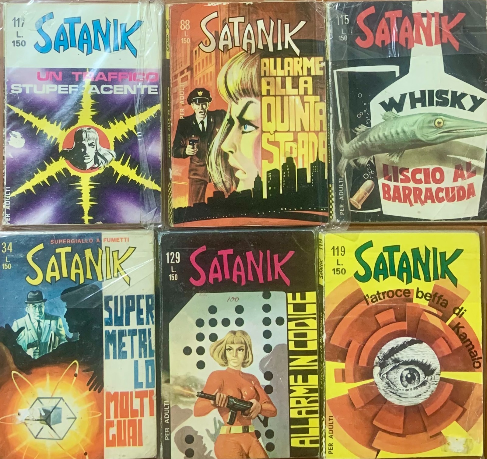 Satanik 34/88/115/117/119/129 – Ottime Condizioni – Leggi Descrizione