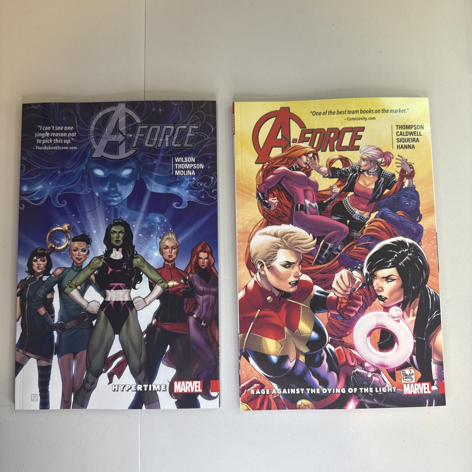 A-Force Vol. 1 & 2 Hypertime & Dying Light (Marvel Comics 2016) She-hulk