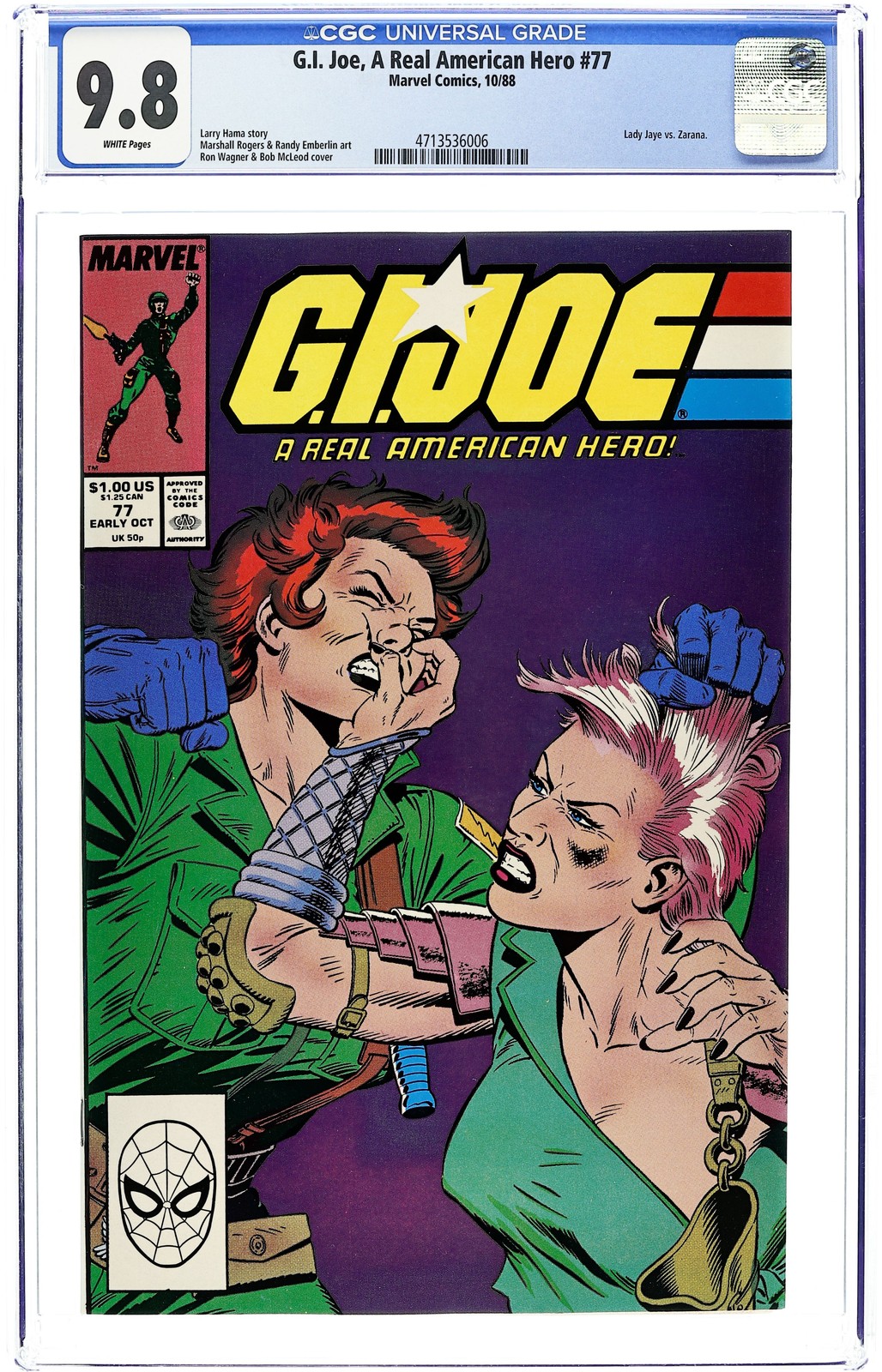 GI Joe A Real American Hero #77 CGC 9.8 1988 4713536006