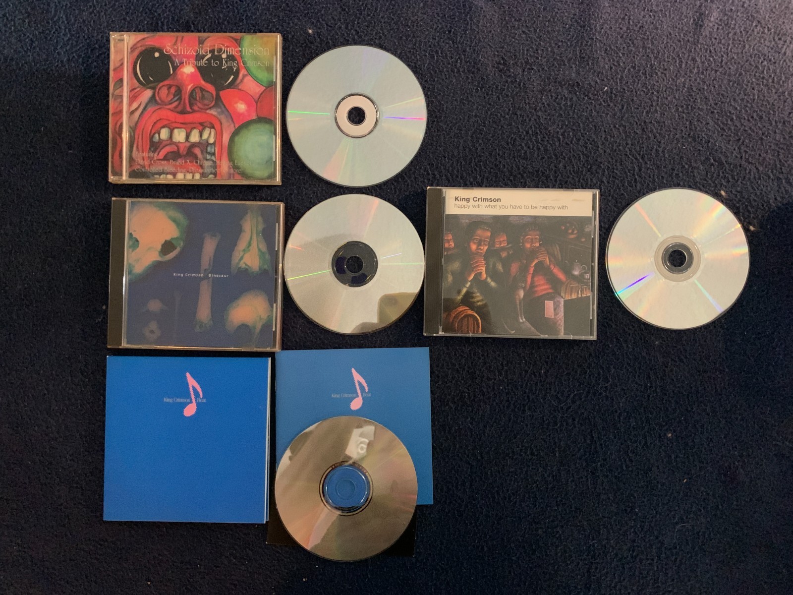 King Crimson 4 CD Lot - Beat , Dinosaur , Happy & Tribute Schizoid Dimension