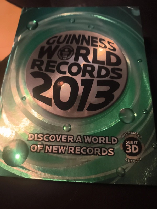 Hardback Guinness book of records 2013