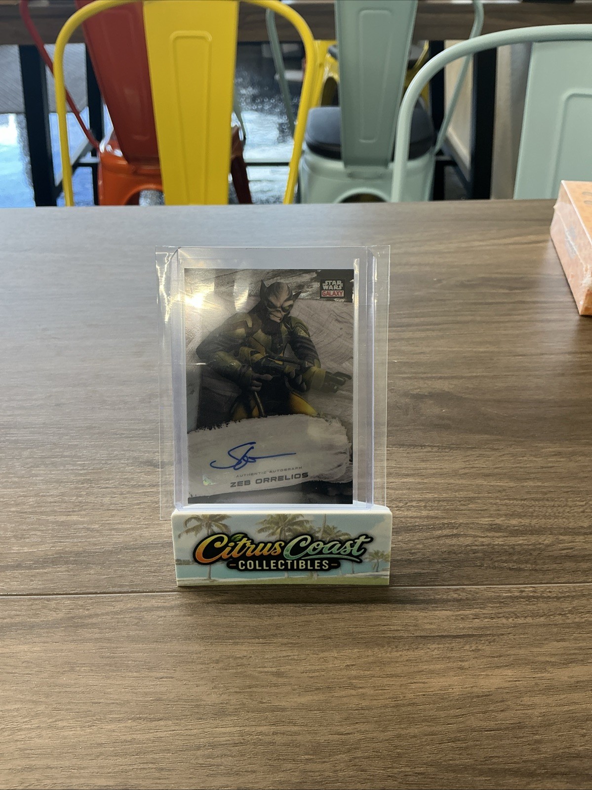 Autografo Steve Blum As Zeb Orrelios 2022 Topps Chrome Star Wars Galaxy #Ga-Sbl