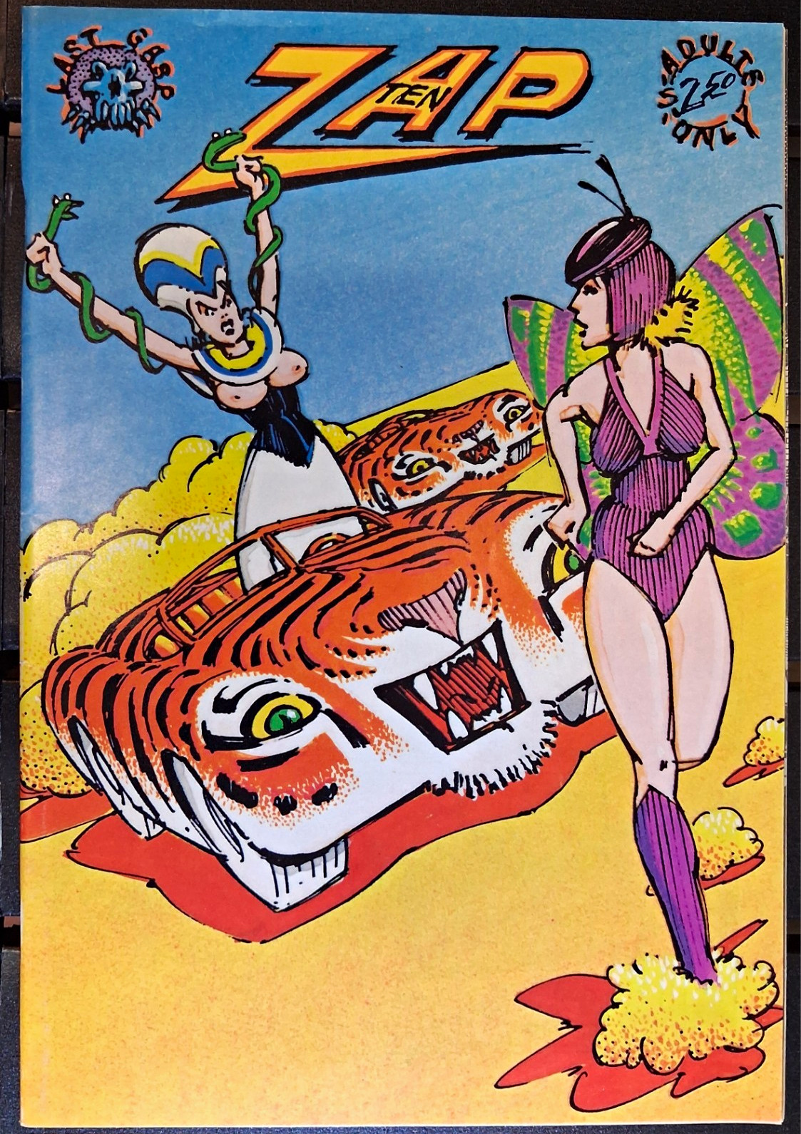 Zap #10 n. 10 Underground Comix 1982 Tina Robbins storia e copertina arte ultimo respiro