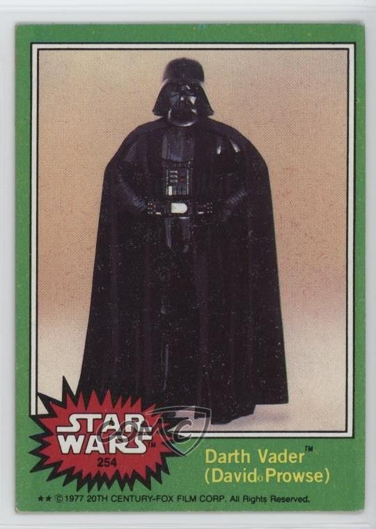 1977 Topps Star Wars Darth Vader (David Prowse) #254 12zm