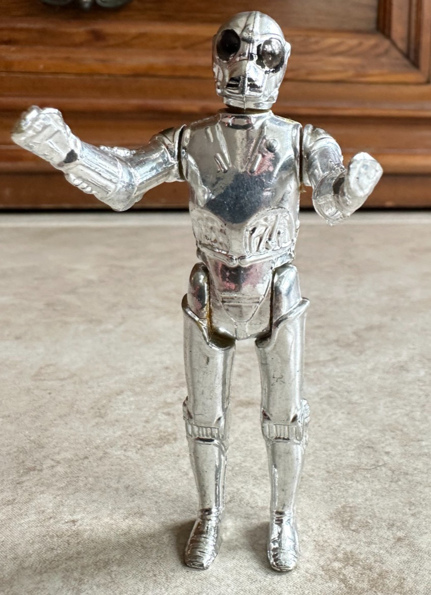 Droide Morte Nera Kenner Star Wars 1978 Vintage Bello Cromato No Repro